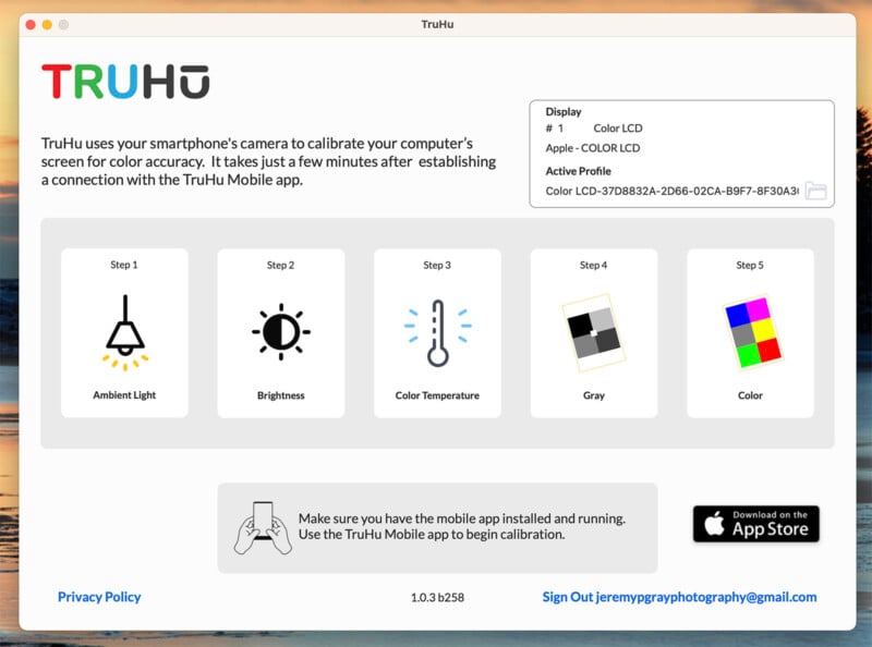 Truhu Monitor Calibration App Review