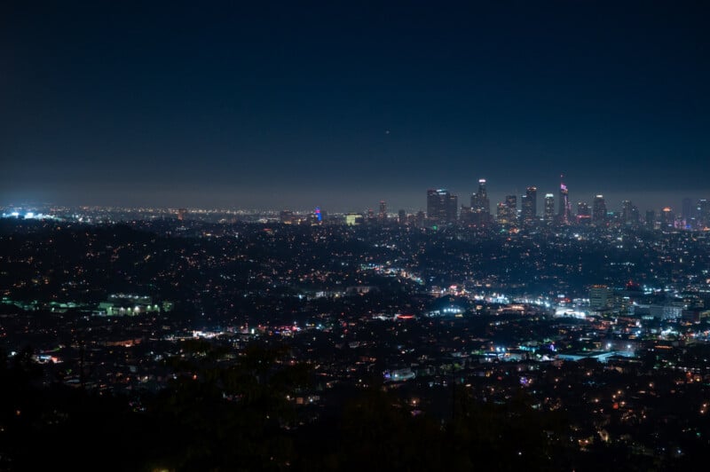 Los Angeles skyline - with K&F CONCEPT Light Pollution Filter