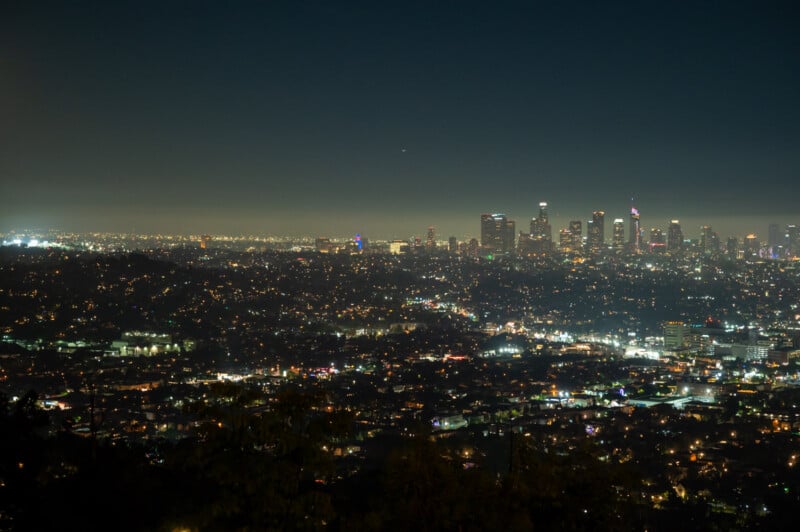 Los Angeles skyline - No K&F CONCEPT Light Pollution Filter