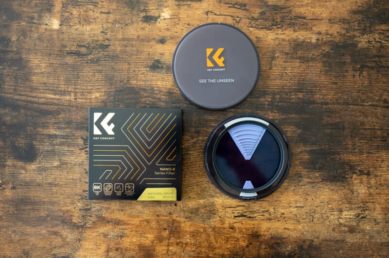 K&F CONCEPT NANO-X Circular Light Pollution Filter Packaging