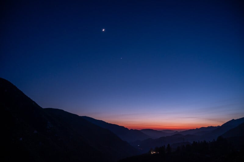 Night sky in the mountains - with K&F CONCEPT Light Pollution Filters
