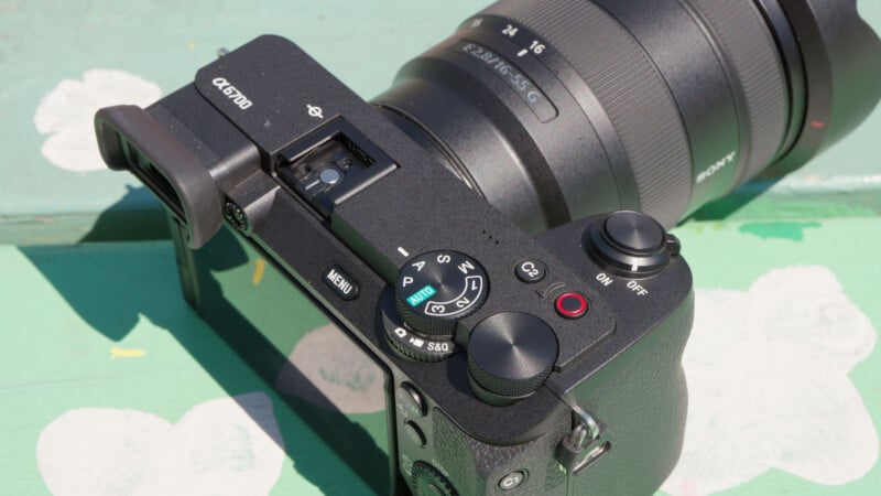 Sony a6700 top plate dials