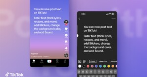 TikTok announces text posts and takes on threads