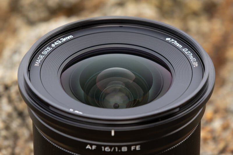 Viltrox AF 16mm f/1.8 FE lens.