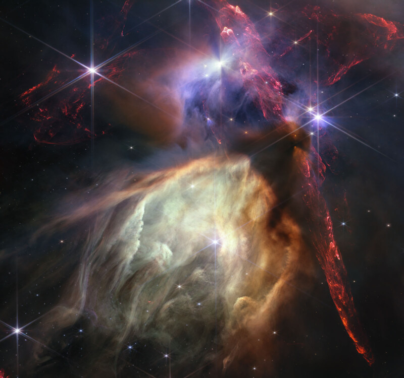 Webb célèbre son premier anniversaire avec une image spectaculaire du complexe cloud de Rho Ophiuchi 