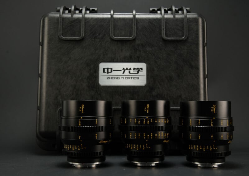 Zhong Yi Optics Mitakon Speedmaster S35 T1 cine lenses 