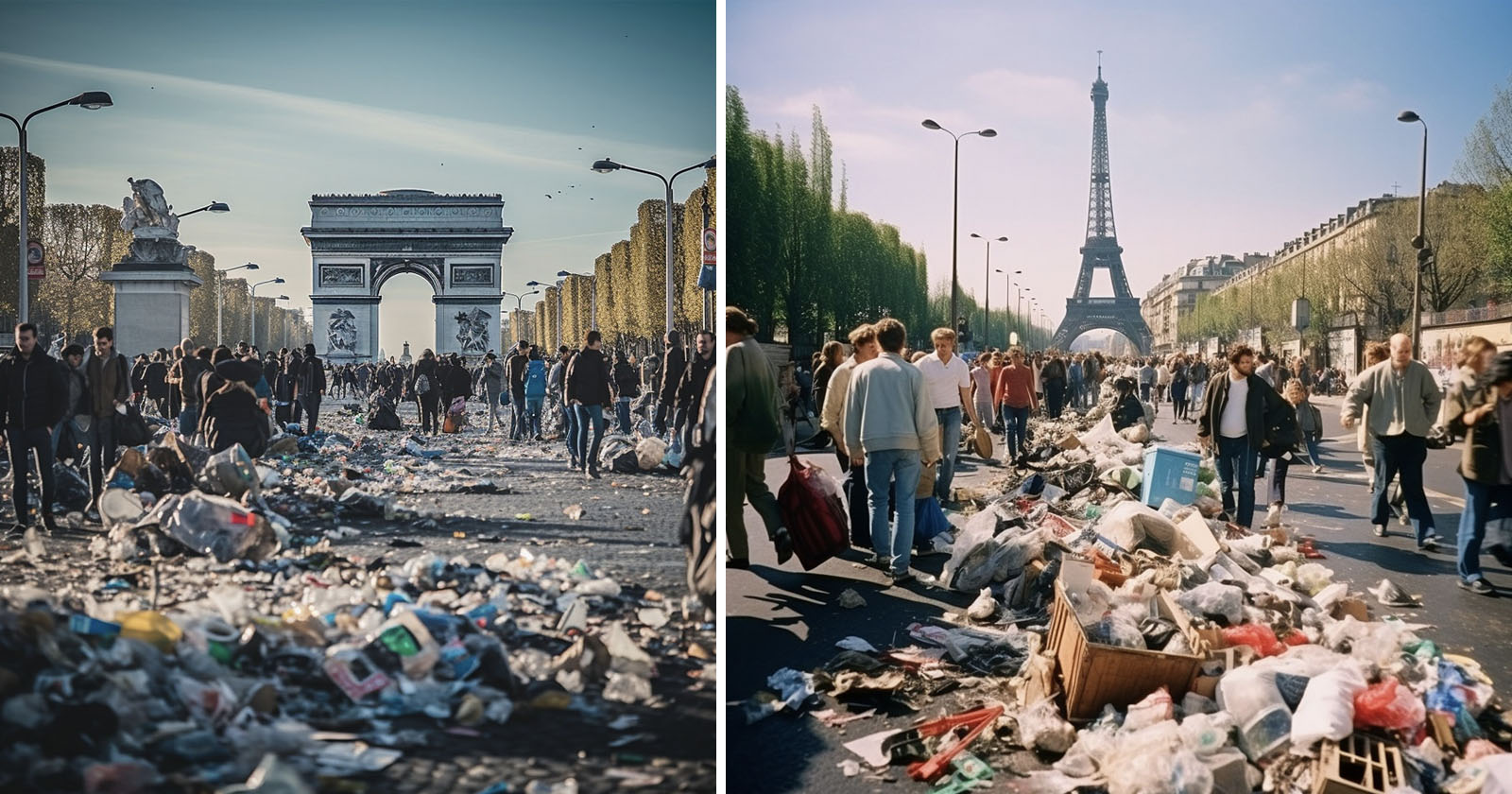 Fake AI Images of Paris Covered in Trash Go Viral