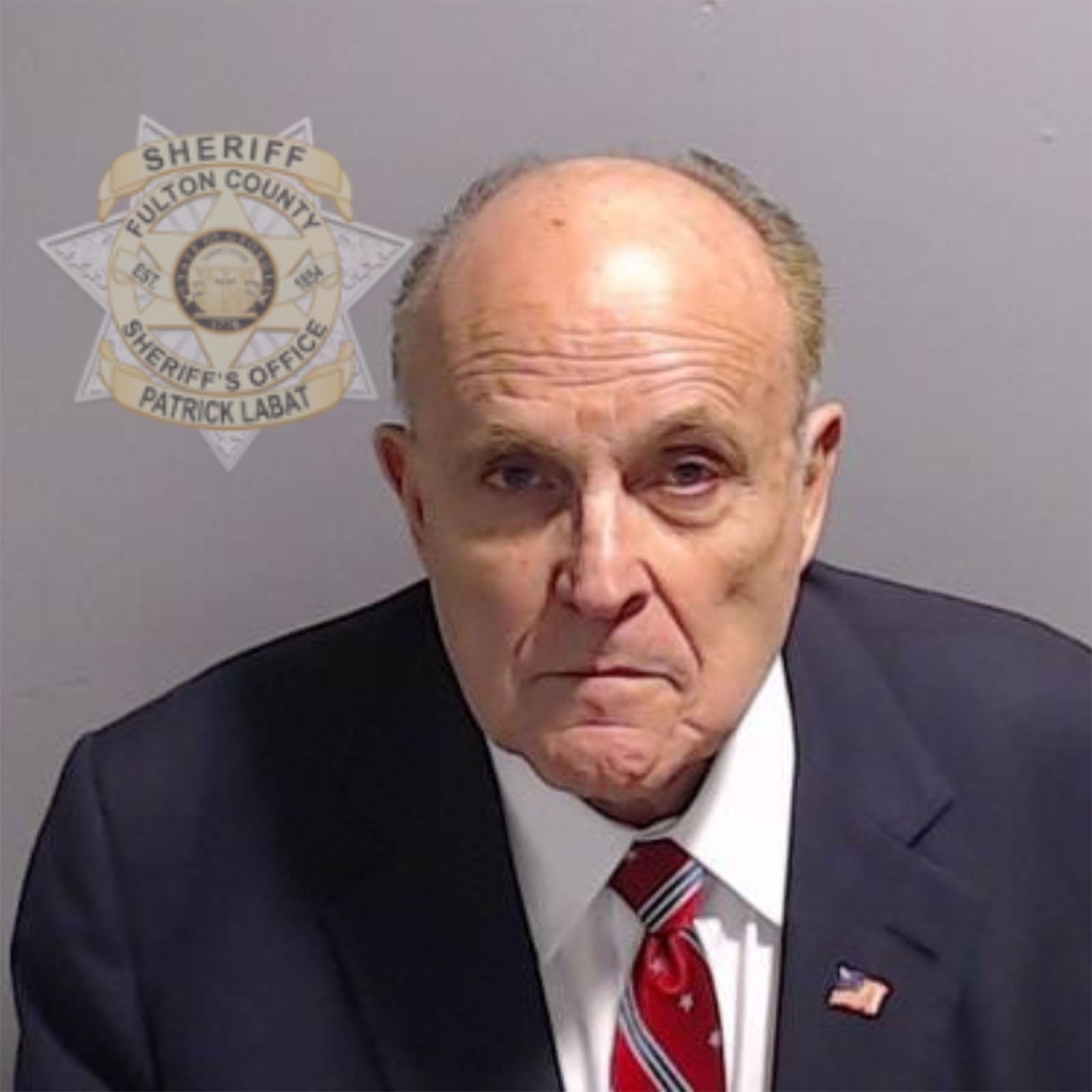 Rudy Giuliani's mug shot 