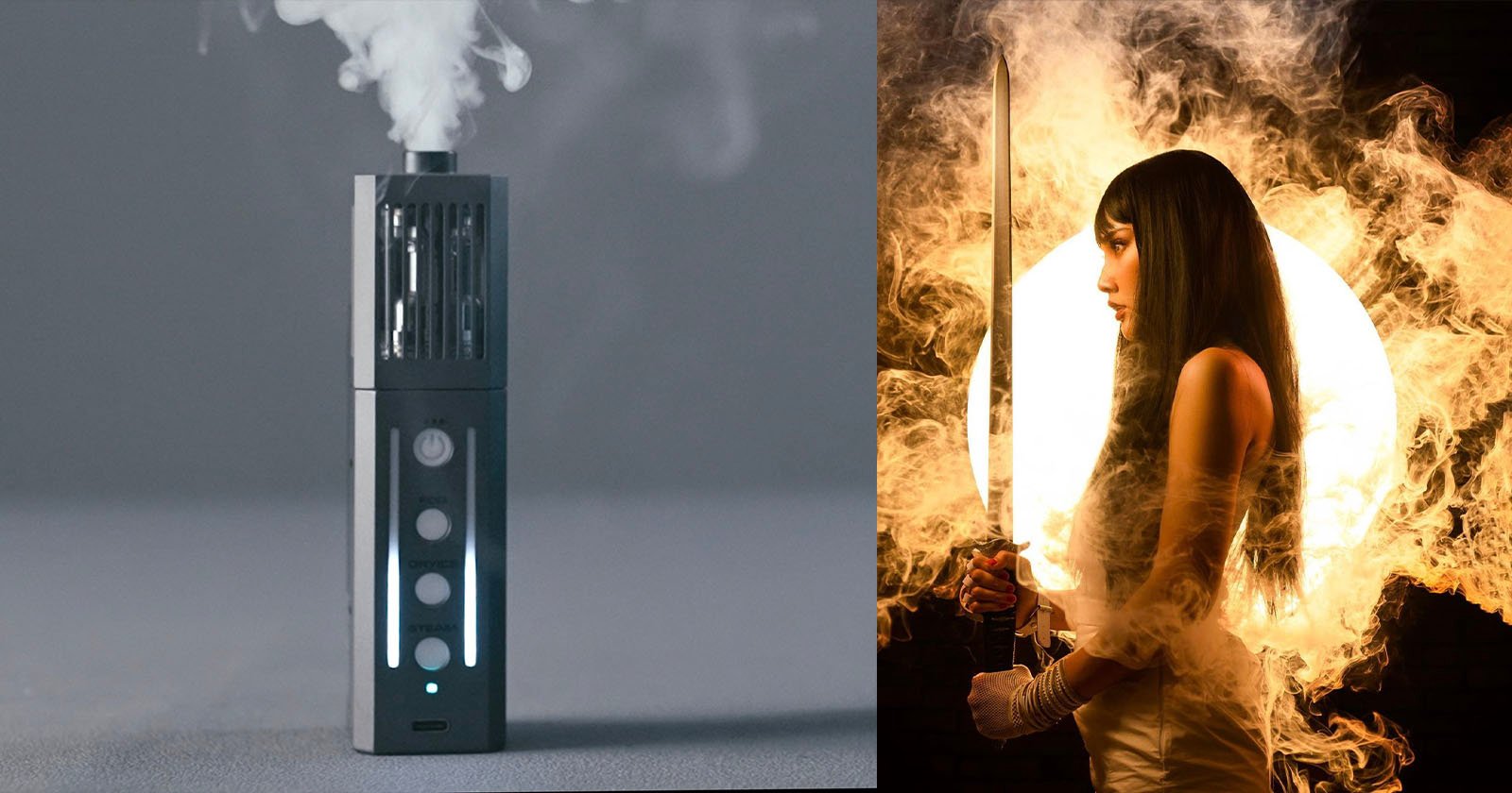 The SmokeNinja is a Slimmer and Cheaper Portable Fog Machine