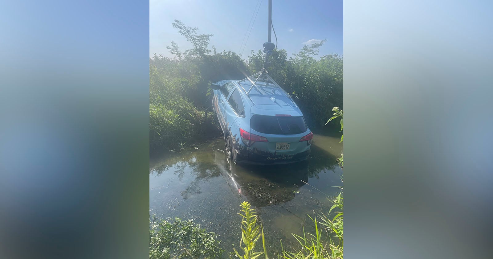 Google Street View Car Crashes Following High-Speed Chase