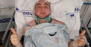 Peter Hill in the hospital