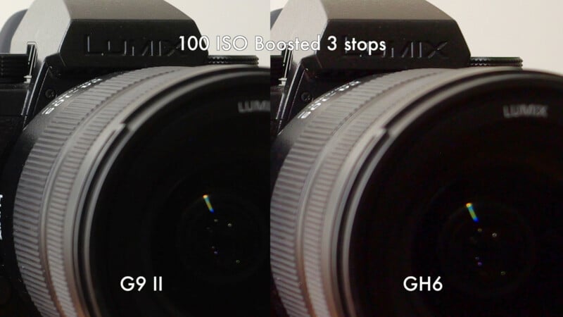 Panasonic G9 II low iso dynamic range comparison.