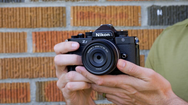Nikon Zf in hand
