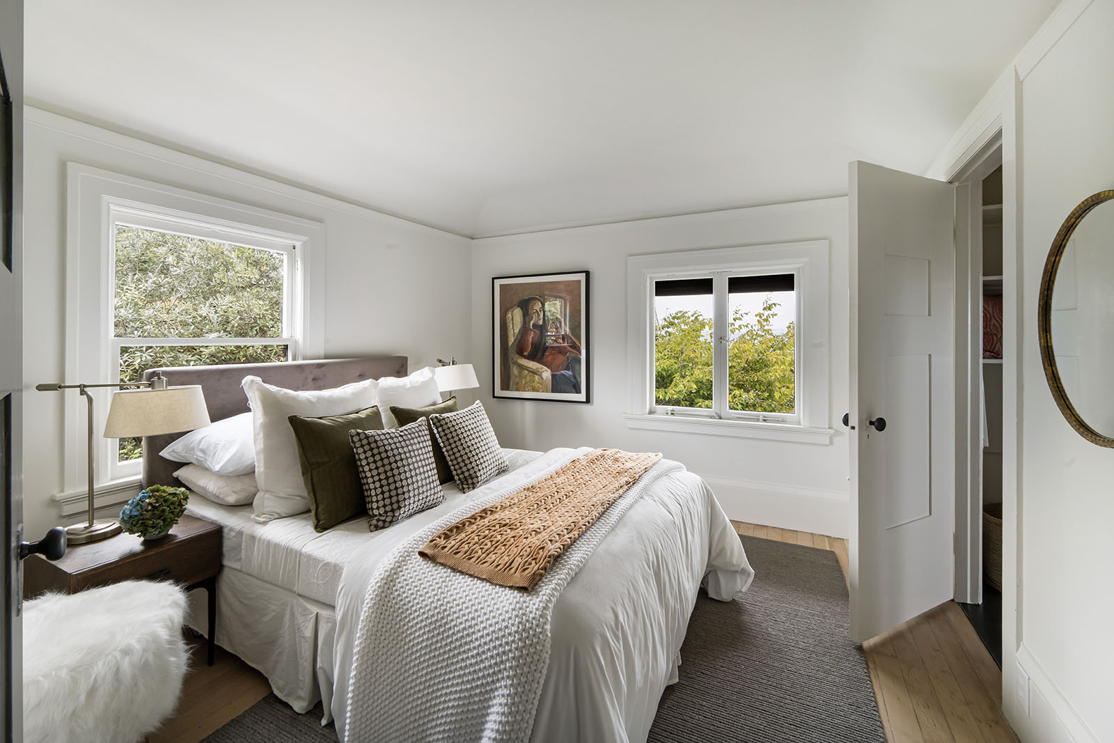 A second of three bedrooms in the Ansel Adams Estate.