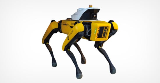 A dog-looking robot is pictured.