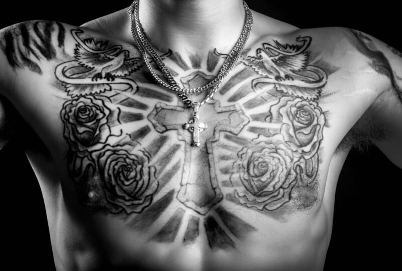 Infrared Portraits of NFL Players Bring Their Tattoos to Life