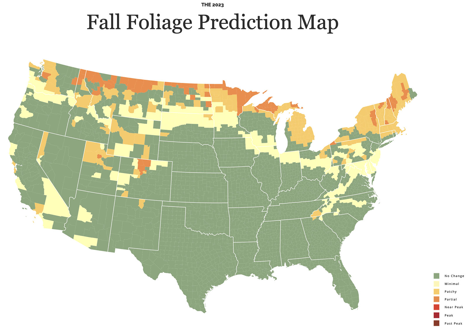 2024 Fall Foliage Prediction Map Usa Taryn Francyne