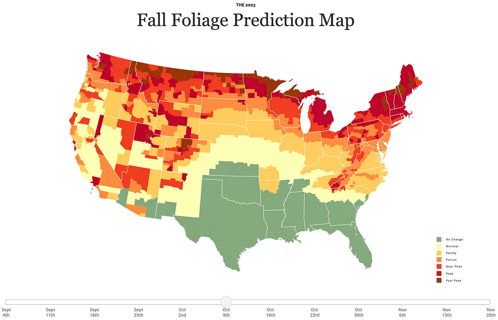 Fall Foliage Map 2024 Michigan Dena Morena