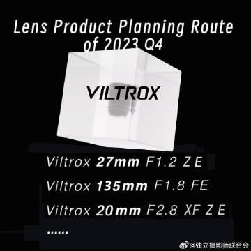 Viltrox lens roadmap