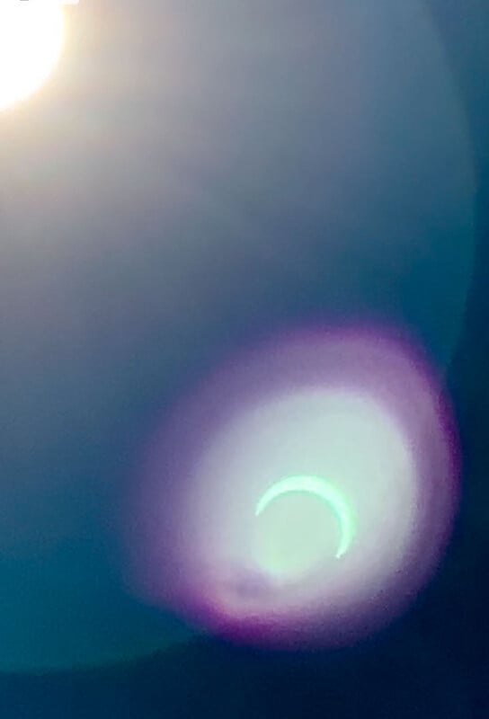 iPhone shot of the annular eclipse