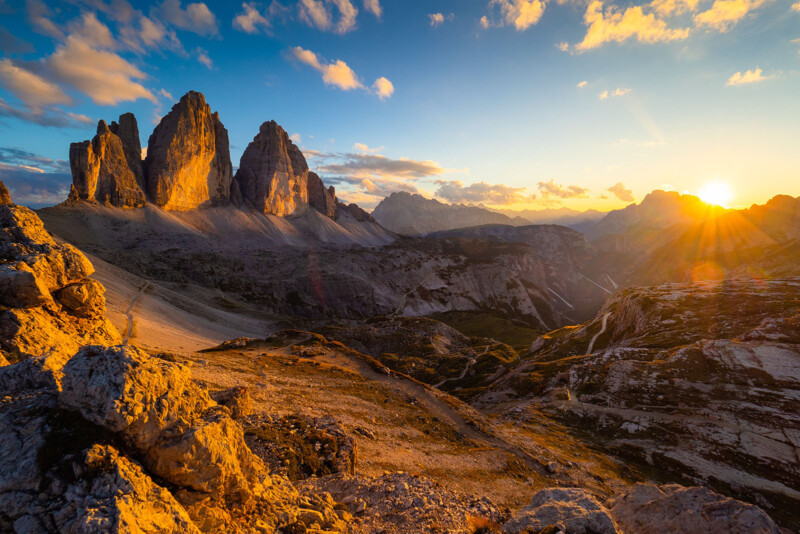 The Dolomites. 