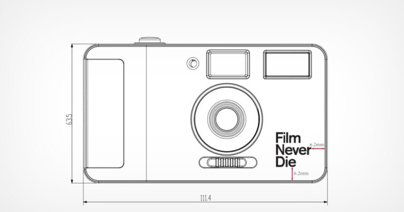 The Nana 35mm is a Reusable, Automatic Point and Shoot Film Camera