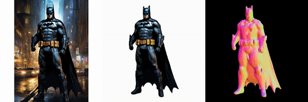 Batman 3D generated