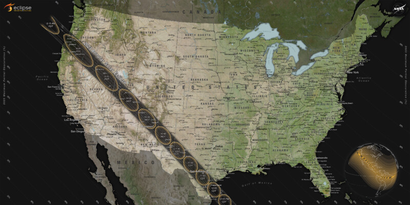 2023 annular solar eclipse map