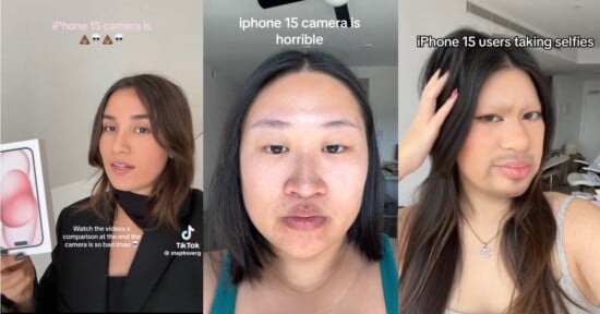 Influencers are not happy about the "unflattering" selfie camera on the new iPhone 15 -- with TikTokers complaining that it is making them look worse than in real life.