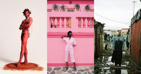 Three portraits of different people.