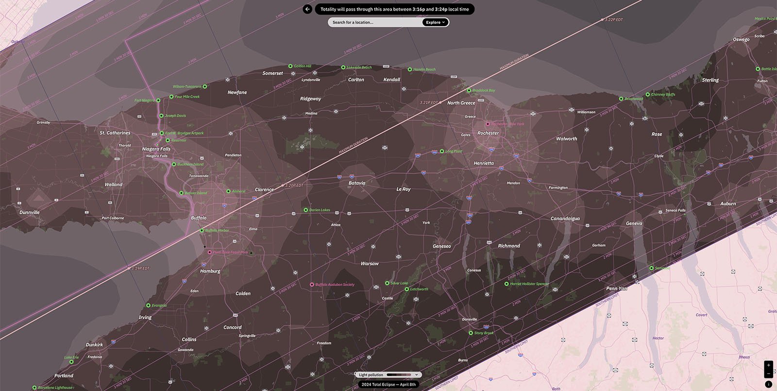 This Map Lets You Easily Find the Best Spots to See the 2024 Solar