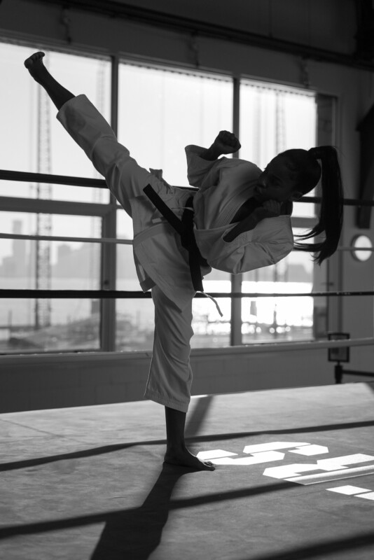 Sony A9 III black and white karate