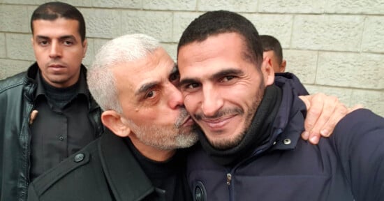 Photographer posing with Hamas leader
