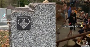 turning hearts gravestone photos videos qr code