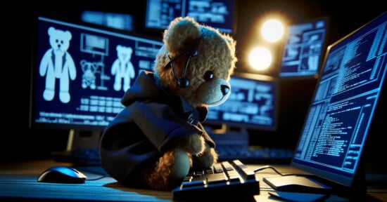 A teddy bear that is hacking and spying