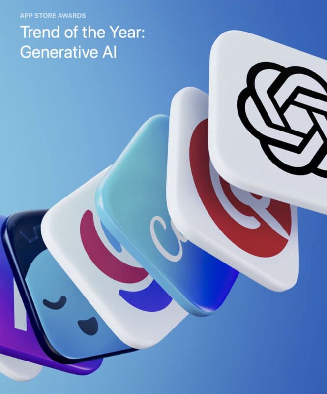 Apple names generative AI as the trend of 2023