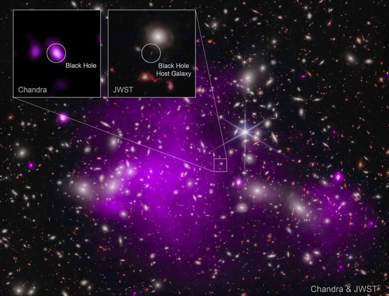 Chandra and Webb UHZ1 supermassive black hole