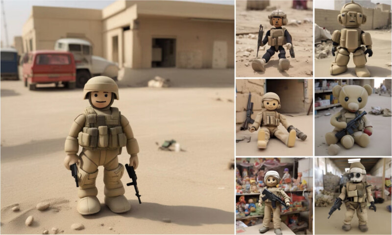 AI image of Toys in Iraq