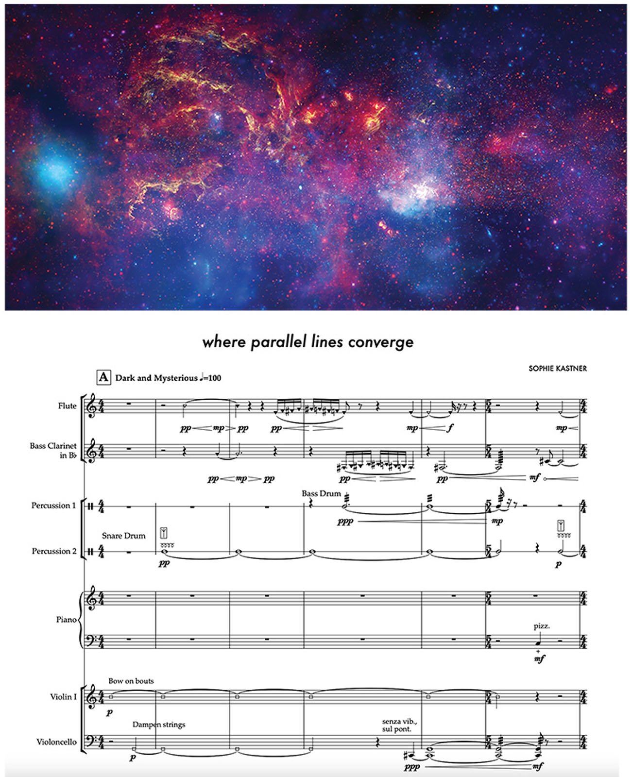 'Where Parallel Lines Converge' music of the Milky Way