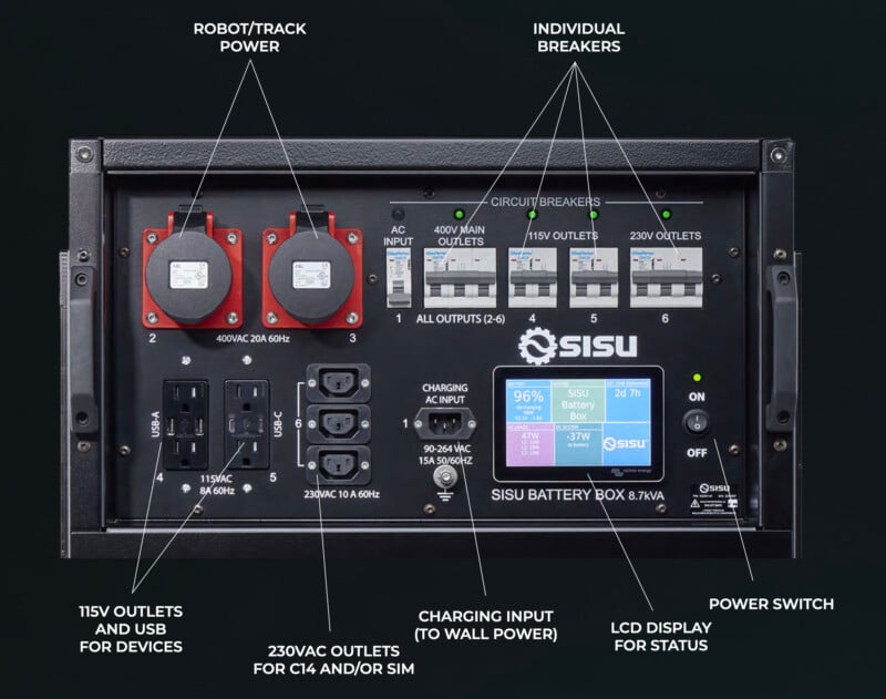 Sisu's Big Rolling Battery Box Can Power Remote Productions for 8 Hours