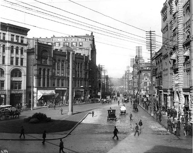 First Avenue, Seattle, 1900. 