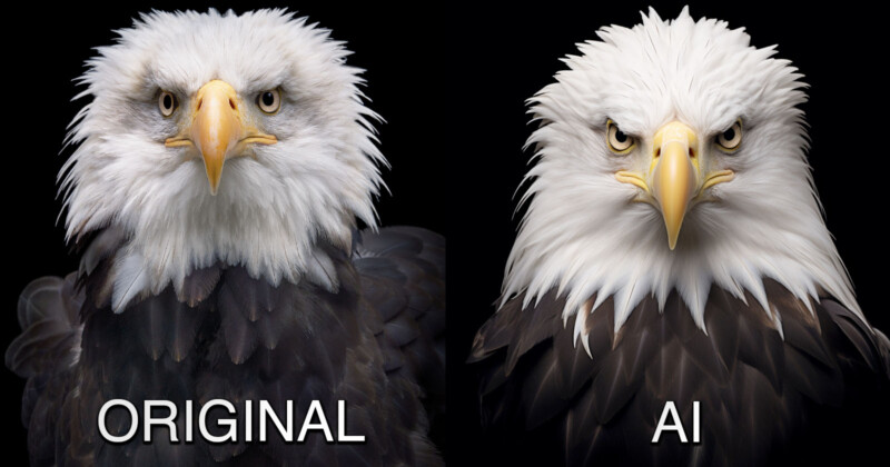 Tim Flach photography recreated with AI