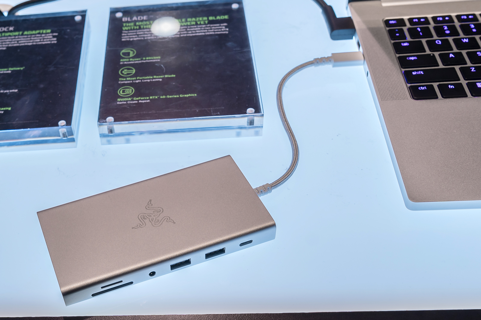 An Up Close Look At Razer S Three New 2024 Blade Laptops PetaPixel   Razer USB C Dock CES 2024 