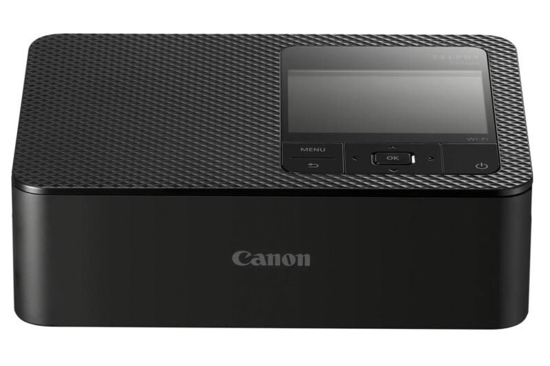 The Canon Selphy CP1500 printer sits against a white background. 