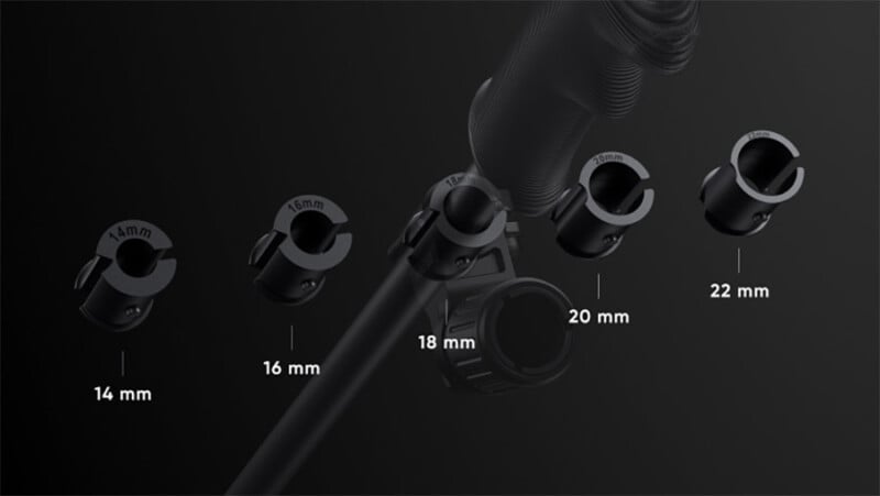 The adapters that come with the Insta360 Ski Pole Mount