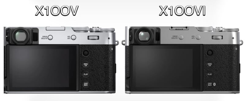 Comparison between the Fujifilm X100V and X100VI