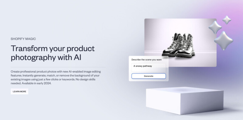 Shopify AI product photography