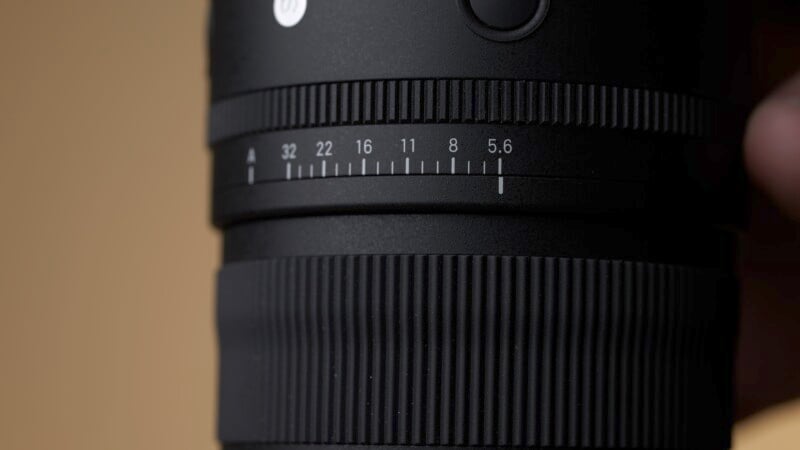 Sigma 500mm f/5.6 DG DN Sport aperture ring