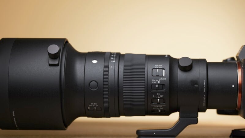 Sigma 500mm f/5.6 DG DN Sport profile shot