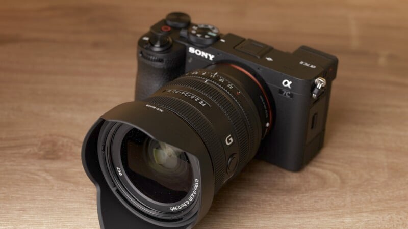 Sony FE 24-50mm f/2.8 G on a camera